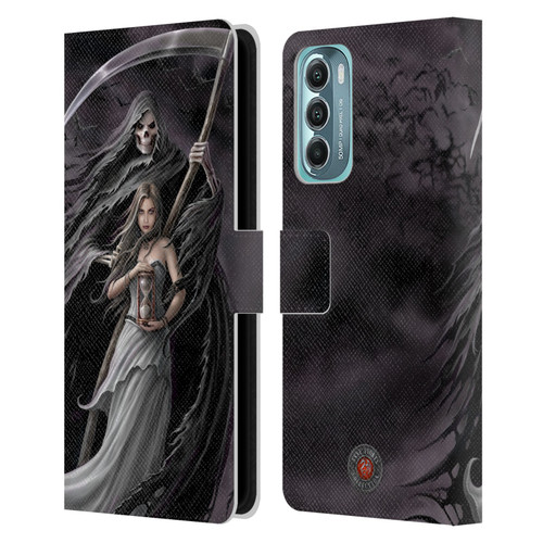 Anne Stokes Gothic Summon the Reaper Leather Book Wallet Case Cover For Motorola Moto G Stylus 5G (2022)