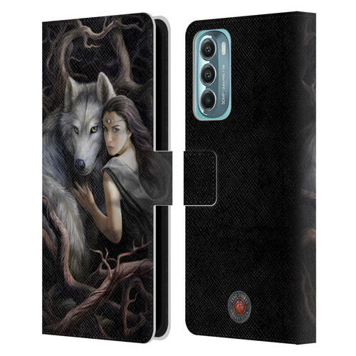 Anne Stokes Wolves 2 Soul Bond Leather Book Wallet Case Cover For Motorola Moto G Stylus 5G (2022)