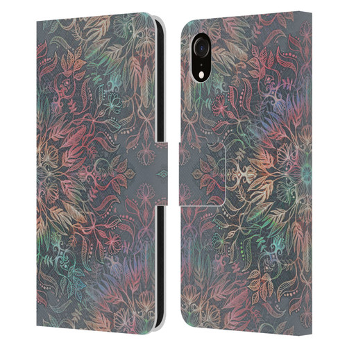 Micklyn Le Feuvre Floral Patterns Winter Sunset Mandala Leather Book Wallet Case Cover For Apple iPhone XR