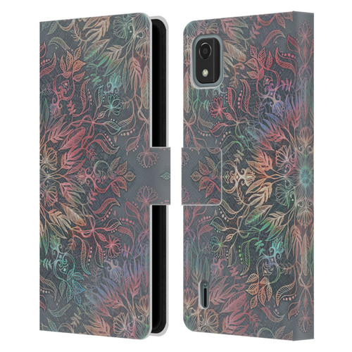 Micklyn Le Feuvre Floral Patterns Winter Sunset Mandala Leather Book Wallet Case Cover For Nokia C2 2nd Edition
