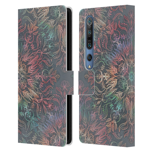 Micklyn Le Feuvre Floral Patterns Winter Sunset Mandala Leather Book Wallet Case Cover For Xiaomi Mi 10 5G / Mi 10 Pro 5G