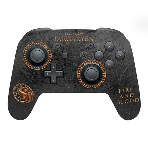 HBO Game of Thrones Sigils and Graphics House Targaryen Vinyl Sticker Skin Decal Cover for Nintendo Switch Pro Controller