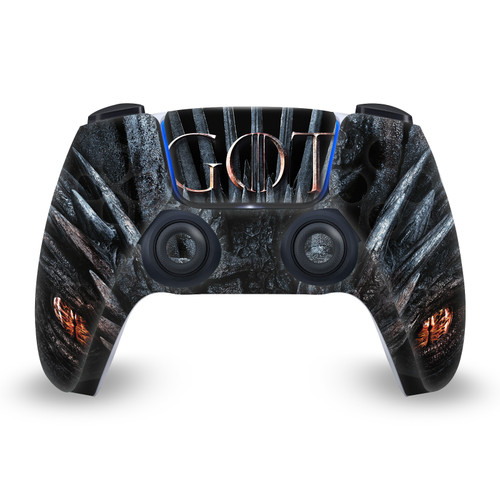 HBO Game of Thrones Sigils and Graphics Jon Snow Iron Throne Vinyl Sticker Skin Decal Cover for Sony PS5 Sony DualSense Controller