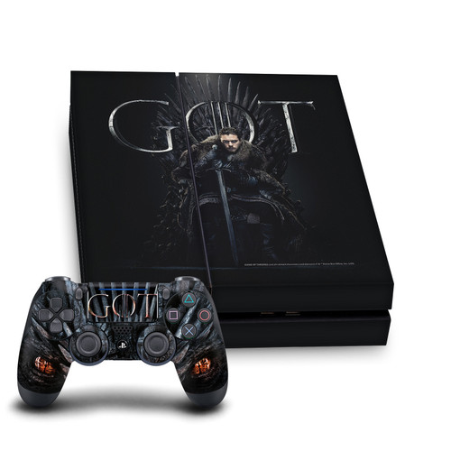 HBO Game of Thrones Sigils and Graphics Jon Snow Iron Throne Vinyl Sticker Skin Decal Cover for Sony PS4 Console & Controller
