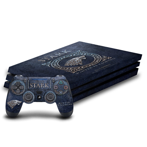 HBO Game of Thrones Sigils and Graphics House Stark Vinyl Sticker Skin Decal Cover for Sony PS4 Pro Bundle