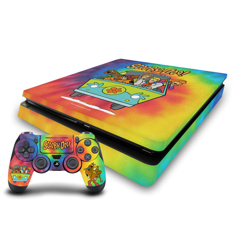 Scooby-Doo Graphics Tie Dye Vinyl Sticker Skin Decal Cover for Sony PS4 Slim Console & Controller