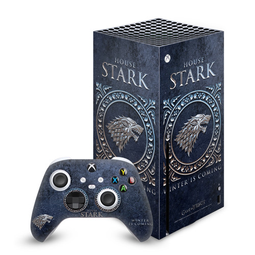 HBO Game of Thrones Sigils and Graphics House Stark Vinyl Sticker Skin Decal Cover for Microsoft Series X Console & Controller
