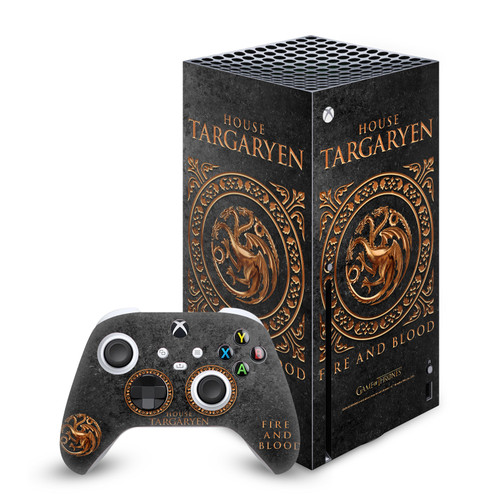 HBO Game of Thrones Sigils and Graphics House Targaryen Vinyl Sticker Skin Decal Cover for Microsoft Series X Console & Controller