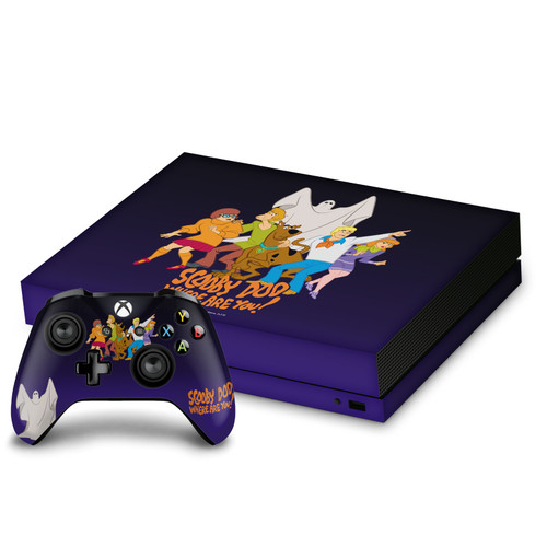 Scooby-Doo Graphics Where Are You? Vinyl Sticker Skin Decal Cover for Microsoft Xbox One X Bundle