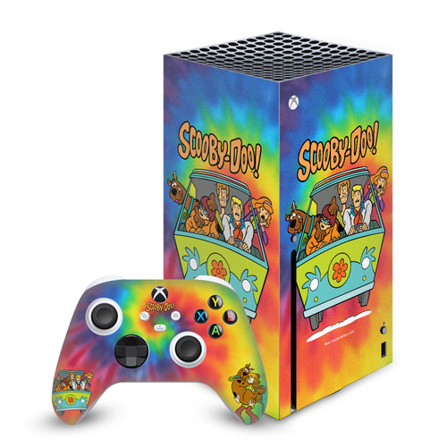Scooby-Doo Graphics Tie Dye Vinyl Sticker Skin Decal Cover for Microsoft Series X Console & Controller