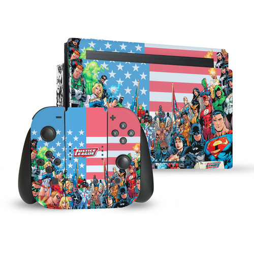 Justice League DC Comics Comic Book Covers Of America #1 Vinyl Sticker Skin Decal Cover for Nintendo Switch Bundle