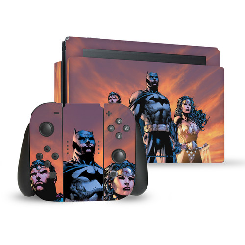 Justice League DC Comics Comic Book Covers Icons Trinity Vinyl Sticker Skin Decal Cover for Nintendo Switch Bundle