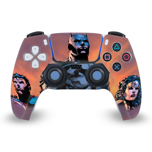 Justice League DC Comics Comic Book Covers Icons Trinity Vinyl Sticker Skin Decal Cover for Sony PS5 Sony DualSense Controller