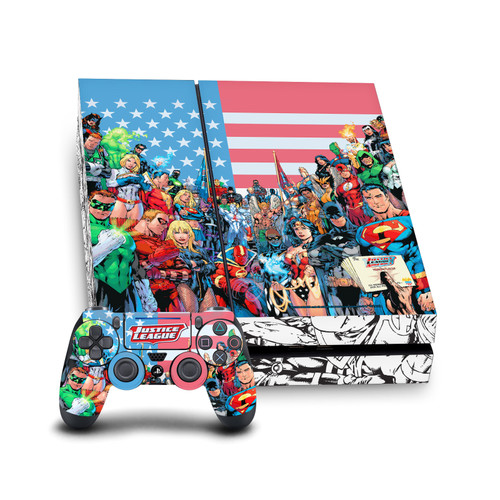Justice League DC Comics Comic Book Covers Of America #1 Vinyl Sticker Skin Decal Cover for Sony PS4 Console & Controller