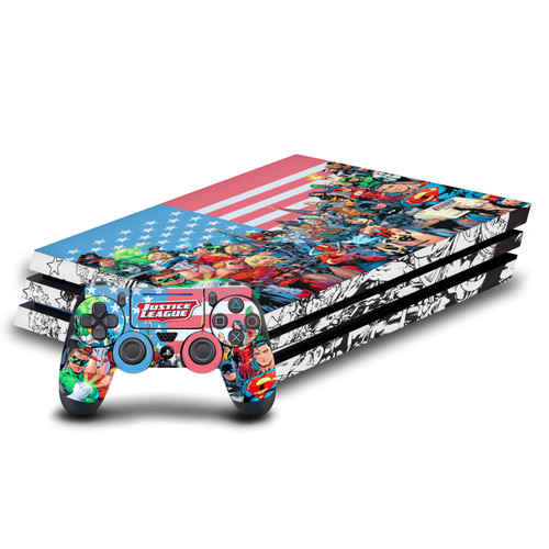 Justice League DC Comics Comic Book Covers Of America #1 Vinyl Sticker Skin Decal Cover for Sony PS4 Pro Bundle