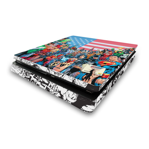 Justice League DC Comics Comic Book Covers Of America #1 Vinyl Sticker Skin Decal Cover for Sony PS4 Slim Console