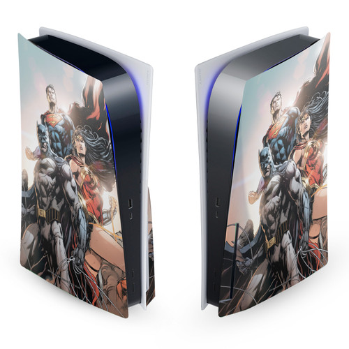 Justice League DC Comics Comic Book Covers Rebirth Trinity #1 Vinyl Sticker Skin Decal Cover for Sony PS5 Disc Edition Console