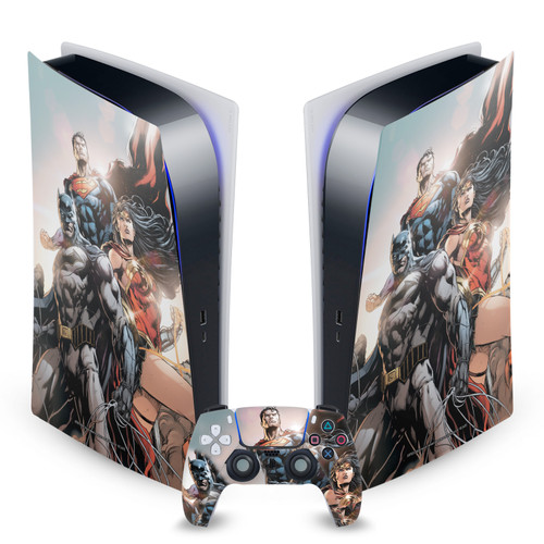 Justice League DC Comics Comic Book Covers Rebirth Trinity #1 Vinyl Sticker Skin Decal Cover for Sony PS5 Digital Edition Bundle