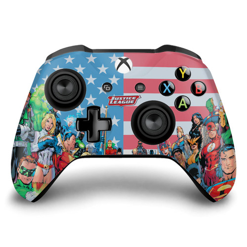 Justice League DC Comics Comic Book Covers Of America #1 Vinyl Sticker Skin Decal Cover for Microsoft Xbox One S / X Controller