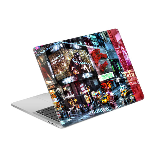 Haroulita Places Time Square Vinyl Sticker Skin Decal Cover for Apple MacBook Pro 13" A1989 / A2159