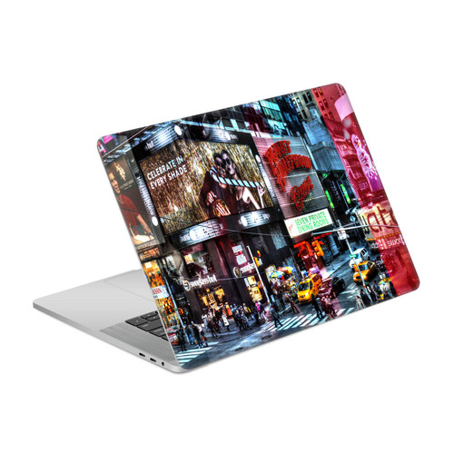 Haroulita Places Time Square Vinyl Sticker Skin Decal Cover for Apple MacBook Pro 15.4" A1707/A1990