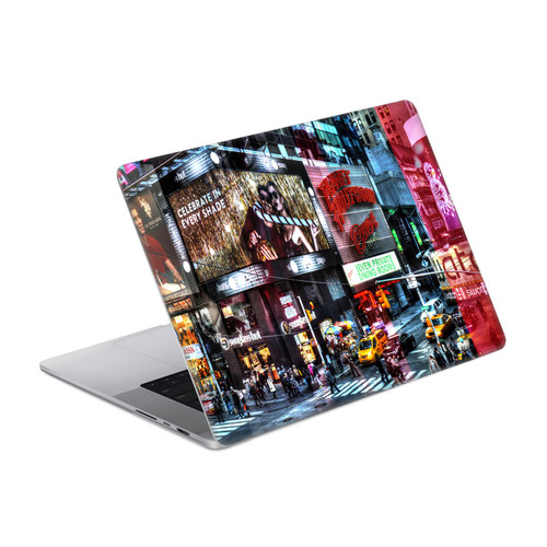 Haroulita Places Time Square Vinyl Sticker Skin Decal Cover for Apple MacBook Pro 16" A2485