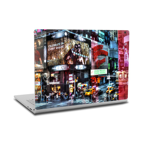 Haroulita Places Time Square Vinyl Sticker Skin Decal Cover for Microsoft Surface Book 2