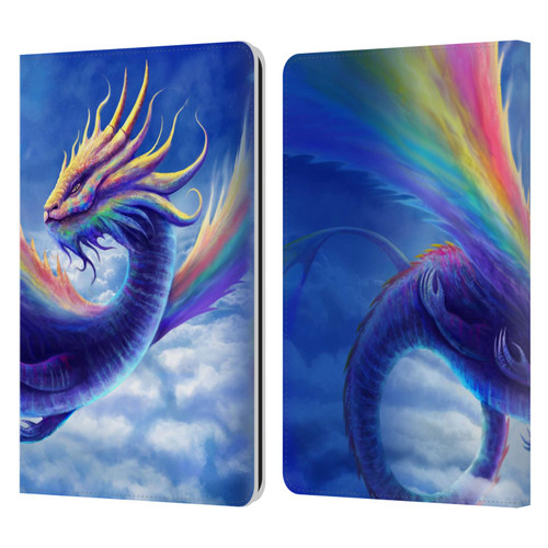 Anthony Christou Art Rainbow Dragon Leather Book Wallet Case Cover For Amazon Kindle Paperwhite 1 / 2 / 3