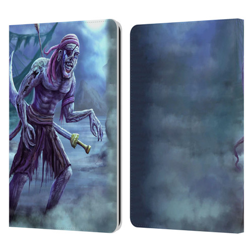 Anthony Christou Art Zombie Pirate Leather Book Wallet Case Cover For Amazon Kindle Paperwhite 1 / 2 / 3