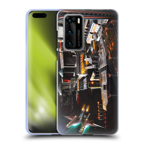 Anthony Christou Art Space Station Soft Gel Case for Huawei P40 5G