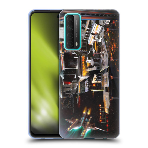 Anthony Christou Art Space Station Soft Gel Case for Huawei P Smart (2021)