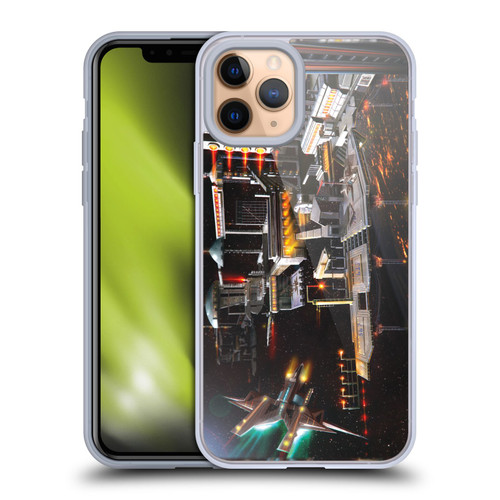 Anthony Christou Art Space Station Soft Gel Case for Apple iPhone 11 Pro