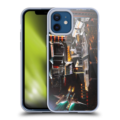 Anthony Christou Art Space Station Soft Gel Case for Apple iPhone 12 / iPhone 12 Pro