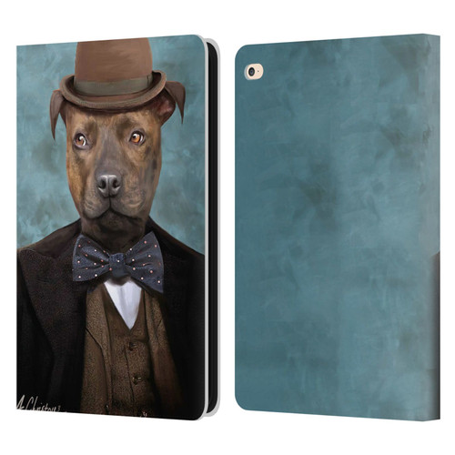 Anthony Christou Art Sir Edmund Bulldog Leather Book Wallet Case Cover For Apple iPad Air 2 (2014)