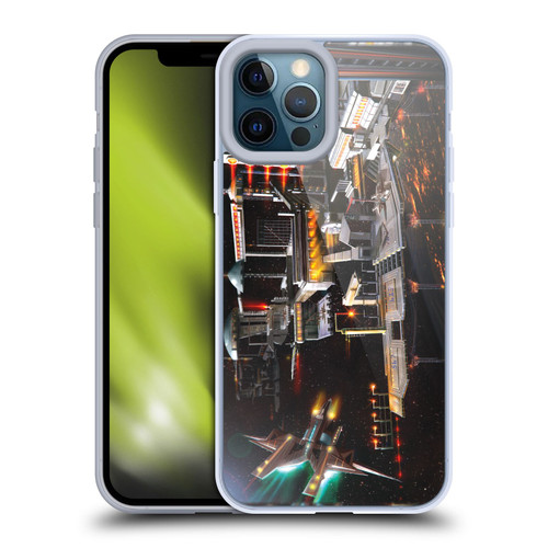 Anthony Christou Art Space Station Soft Gel Case for Apple iPhone 12 Pro Max