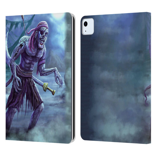 Anthony Christou Art Zombie Pirate Leather Book Wallet Case Cover For Apple iPad Air 2020 / 2022
