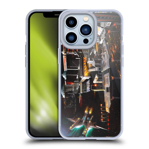 Anthony Christou Art Space Station Soft Gel Case for Apple iPhone 13 Pro