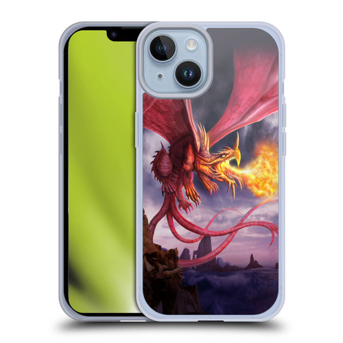 Anthony Christou Art Fire Dragon Soft Gel Case for Apple iPhone 14