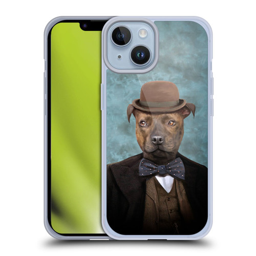 Anthony Christou Art Sir Edmund Bulldog Soft Gel Case for Apple iPhone 14