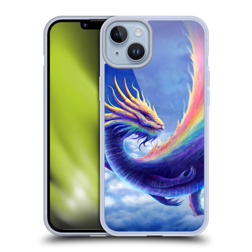 Anthony Christou Art Rainbow Dragon Soft Gel Case for Apple iPhone 14 Plus