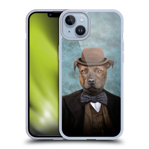 Anthony Christou Art Sir Edmund Bulldog Soft Gel Case for Apple iPhone 14 Plus