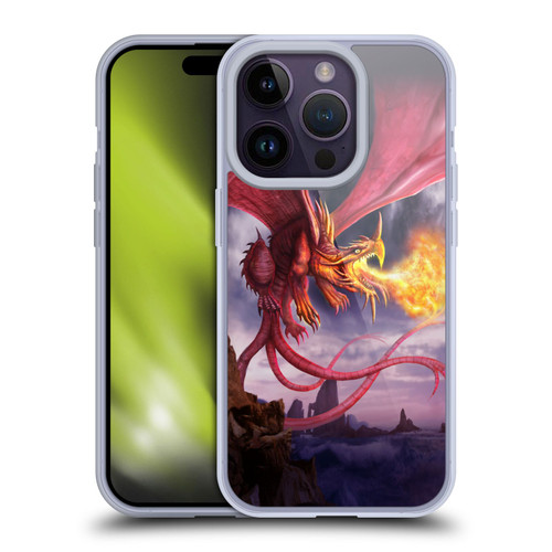 Anthony Christou Art Fire Dragon Soft Gel Case for Apple iPhone 14 Pro