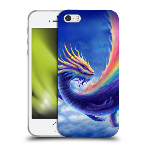 Anthony Christou Art Rainbow Dragon Soft Gel Case for Apple iPhone 5 / 5s / iPhone SE 2016