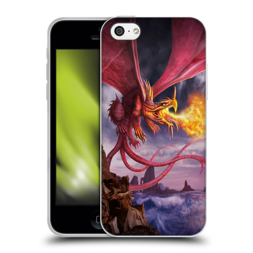 Anthony Christou Art Fire Dragon Soft Gel Case for Apple iPhone 5c