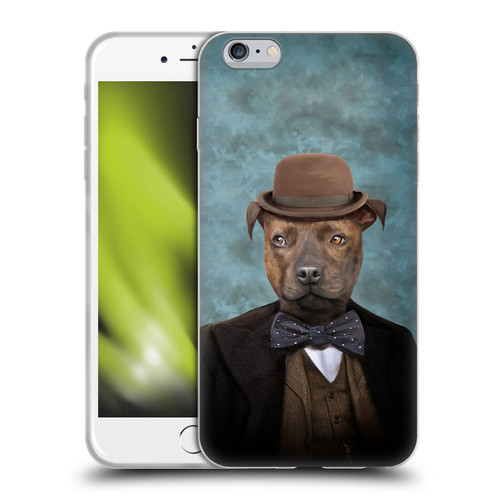 Anthony Christou Art Sir Edmund Bulldog Soft Gel Case for Apple iPhone 6 Plus / iPhone 6s Plus