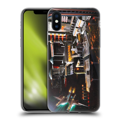 Anthony Christou Art Space Station Soft Gel Case for Apple iPhone X / iPhone XS