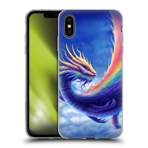 Anthony Christou Art Rainbow Dragon Soft Gel Case for Apple iPhone XS Max