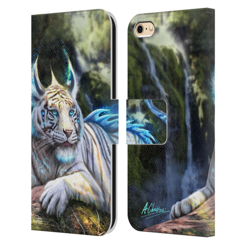 Anthony Christou Art Water Tiger Leather Book Wallet Case Cover For Apple iPhone 6 / iPhone 6s