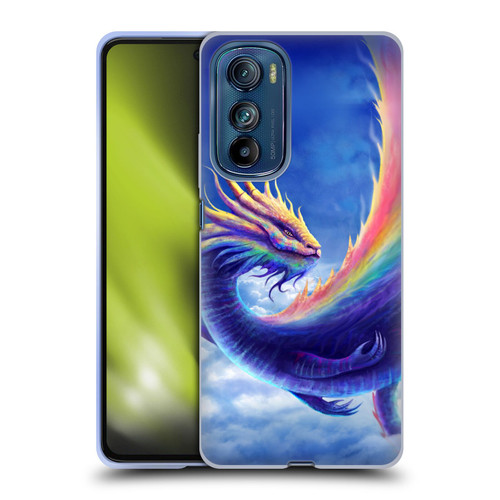 Anthony Christou Art Rainbow Dragon Soft Gel Case for Motorola Edge 30