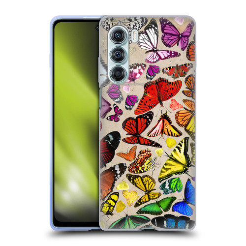 Anthony Christou Art Rainbow Butterflies Soft Gel Case for Motorola Edge S30 / Moto G200 5G